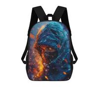 sinyumoney Skier Digital Art School Backpack for Girls Backpack Water Repellent Casual Daypack Lightweight Rucksack Boy Girl School Backpack 17inch