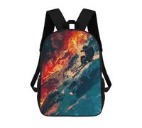 sinyumoney Skier In A Snowy Mountain Rucksack Rucksack Casual Daypacks School Work Travel Bag for School/Work/Travel 17inch