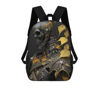 sinyumoney Skull Armor Rucksack Lightweight Casual Daypack School Backpacks- Perfect for Travel, Work And Daily Use 17inch