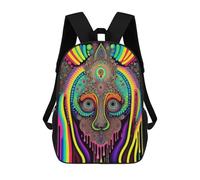 sinyumoney Skull Artwork-1 Backpack School Rucksack Casual Daypacks School Work Travel Bag for Boys/Girls/Teenagers 17inch