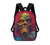 sinyumoney Skull Cosmic Fusion Backpack School Lightweight Casual Daypack School Backpacks for Teenage Girls Boys Women Men 17inch