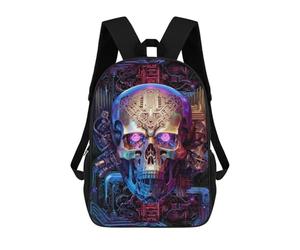 sinyumoney Skull Machine Neu Children's Backpacks Kids Fun School Bag Boys Backpack Travel Bag Student Schoolbag Book Stationery Bag Chool Bags 17inch