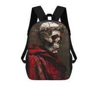 sinyumoney Skull of A Dead Skeleton Backpacks, Kids Backpack Student School Bag 3D Printed Travel Backpacks Fashion Accessory Backpack Children Waterproof School Bags 17inch