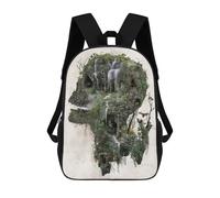 sinyumoney Skull Thang Temple School Bags Work Laptop Backpack Rucksack Bag for Camping Outdoor Adventures And Daily Travel 17inch