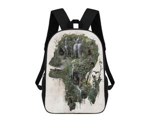 sinyumoney Skull Thang Temple School Bags Work Laptop Backpack Rucksack Bag for Camping Outdoor Adventures And Daily Travel 17inch