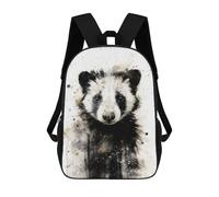 sinyumoney Skunk Beauty Black Ink School Backpack High Secondary School Bags Casual Backpack for Girls Boys Teenage 17inch
