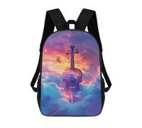 sinyumoney Sky Violin Dream Backpack School Bag High Secondary School Bags Casual Backpack - Perfect for Travel, Work And Daily Use 17inch