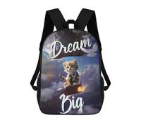 sinyumoney Skyward Dreams Rucksacks 3D Printed Children 17inch Backpacks Fashion Casual Daypack Travel Bags Outdoor Casual Daypack for Boy And Girl