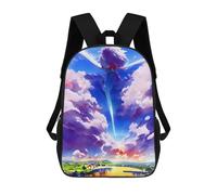 sinyumoney Skyward Fantasy Clouds And Dreams Backpack Kids School Bag Boys Cartoon 3D Print Students Schoolbag Laptop Daypack for Boys Girls 17inch