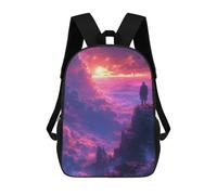 sinyumoney Skyward Journey Fantasy Adventure School Backpack Business Laptop Rucksack Bag Unisex Casual Daypack for Men, Women & Teenage Boys 17inch