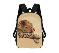 sinyumoney Sleeping Cheetah Children's Backpacks School Backpack 3D Printed Backpack for Kids Travel Rucksacks Book Bags Kids School Bag 17inch