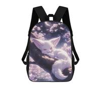 sinyumoney Sleeping Fennec Fox Rucksack Fashion Stationery Backpack Waterproof Casual Daypacks for Men/Women 17inch