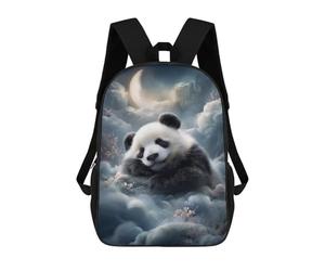 sinyumoney Sleeping Panda in Clouds School Bags School Secondary High School College Backpack Travel for Boys/Girls/Teenagers 17inch