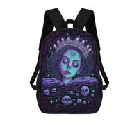 sinyumoney Sleeping Princess Rucksack Lightweight Airport College Students Back Pack for Girls Boys Teenage 17inch