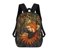sinyumoney Sleeping Red Panda Backpack School Lightweight Casual Daypack School Backpacks for Men, Women & Teenage Boys 17inch