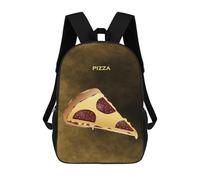 sinyumoney Slice of Pizza Children's School Backpack 3D Printed for Kids Travel Rucksacks Book Bags for Boys Elementary School Students 17inch
