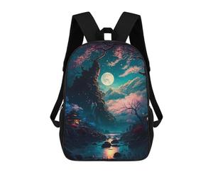 sinyumoney Small Palace The River Backpack School Bag Water Resistant Travel Backpack Computer Bag for Girls Boys Teenage 17inch