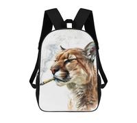 sinyumoney Smoking Cougar Backpack School Large School Backpack for Boys - Perfect for Travel, Work And Daily Use 17inch