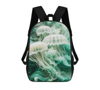 sinyumoney Smoky Ethereal Jellyfish Backpack 3D Printed School Bag For Boys High Capacity Travel Backpacks Book Bags Boys School Bag Mochila 17inch