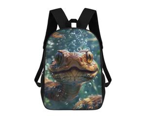 sinyumoney Snake Sea Children's School Backpack Fashion Casual Children's Backpacks 3D Printed School Bags Boy Large Backpack 17inch