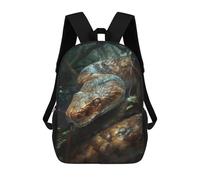 sinyumoney Snakes Charm Backpack, Children's Backpack, Student School Bag Bookbag Rucksack, 3D Printed School Bag for Boys Girls 17inch