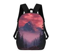 sinyumoney Snow-Capped Peaks at Sunset School Bags Computer Rucksack for School/Work/Travel for Camping Outdoor Adventures And Daily Travel 17inch