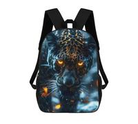 sinyumoney Snow Leopard Children's School Backpack Fashion Casual Children's Backpacks 3D Printed School Bags Boy Large Backpack 17inch