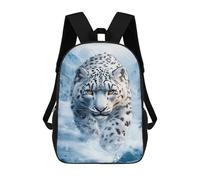 sinyumoney Snow Leopard in Winter Backpack School Daypacks Business Backpack Water Resistant Bookbag for Men, Women & Teenage Boys 17inch