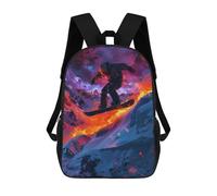 sinyumoney Snowboarder In A Mountain School Backpack Water Resistant Travel Backpack Computer Bag - Perfect for Travel, Work And Daily Use 17inch