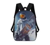 sinyumoney Snowboarder in Action -8 Rucksack Lightweight Casual Daypack School Backpacks for School/Work/Travel 17inch