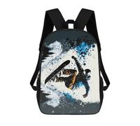 sinyumoney Snowboarder in Action -9 Backpack School Water Resistant Computer Rucksack for Men/Women 17inch