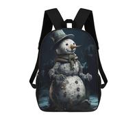 sinyumoney Snowman Backpack School Large Water Resistant Laptop Backpack for Teenage Girls Boys Women Men 17inch