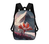 sinyumoney Snowy Mountain School Backpack Water Resistant Travel Backpack Computer Bag for School/Work/Travel 17inch