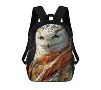 sinyumoney Snowy Owl Portrait Animal Backpack School Bag Computer Rucksack for School/Work/Travel for Camping Outdoor Adventures And Daily Travel 17inch
