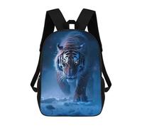 sinyumoney Snowy Tiger Stalking Rucksack School Secondary High School College Backpack Travel for Campus Outdoor Travel Sports 17inch