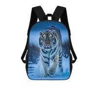 sinyumoney Snowy Tiger Stroll School Backpack Business Durable Laptop Bag for Camping Outdoor Adventures And Daily Travel 17inch