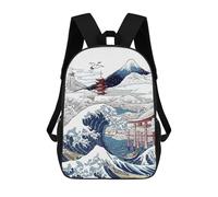 sinyumoney Snowy Winter in Japan School Bags Large Water Resistant Laptop Backpack for Campus Outdoor Travel Sports 17inch