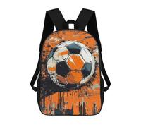 sinyumoney Soccer Ball Abstract Art Rucksack Large Lightweight Casual Backpack for Campus Outdoor Travel Sports 17inch