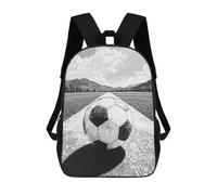 sinyumoney Soccer Ball on Field School Backpack Work Laptop Backpack Rucksack Bag for Camping Outdoor Adventures And Daily Travel 17inch