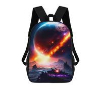 sinyumoney Solar Flare Burst Backpack 3D Printed Children's School Backpack for Kids High Capacity Travel Rucksacks Book Bags Kids School Bag Back Pack 17inch