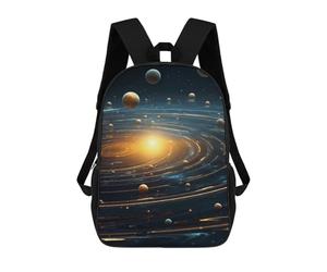 sinyumoney Solar Symphony School Bag, Kids Backpack for Boys And Teenager, Gifts 3D Printing Daypacks Schoolbag Backpack Bookbag 17inch