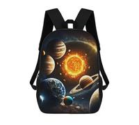 sinyumoney Solar System Painting Backpack School Work Laptop Backpack Rucksack Bag for Men, Women & Teenage Boys 17inch