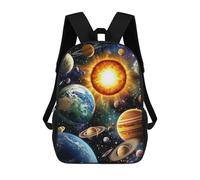 sinyumoney Solar System Planets-3 Backpack School Bag Water Resistant School Bag Business Backpack for Boys/Girls/Teenagers 17inch