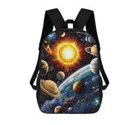 sinyumoney Solar System Planets Art Print-1 School Backpack Secondary Causal Travel High School Bags for Camping Outdoor Adventures And Daily Travel 17inch