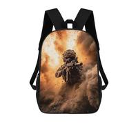 sinyumoney Soldier Action Explosion Backpack School Bag School Secondary High School College Backpack Travel for Teenage Girls Boys Women Men 17inch