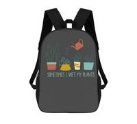 sinyumoney Sometimes I Wet My Plants Backpack School Computer Rucksack for School/Work/Travel for Girls Boys Teenage 17inch