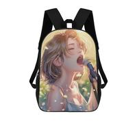 sinyumoney Sonic Serene School Backpack for Girls Backpack Water Repellent Casual Daypack Lightweight Rucksack Boy Girl School Backpack 17inch