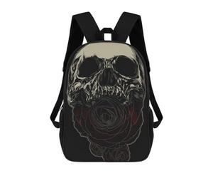sinyumoney Soul Eater Kids School Backpack School Bag 3D Printed School Bag for Boys Elementary And Middle School Students 17inch