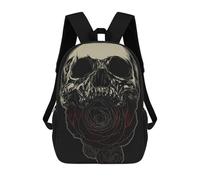 sinyumoney Soul Eater School Backpack Fashion Stationery Backpack Waterproof Casual Daypacks for Teenage Girls Boys Women Men 17inch