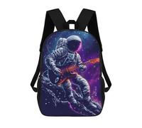 sinyumoney Space Astronaut Guitar School Bags Computer Rucksack for School/Work/Travel for Girls Boys Teenage 17inch